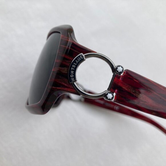 MONT BLANC Women Sunglasses Bordeaux Jaquard  MB 171S Frame Size 59 []16 120 - Picture 7 of 15